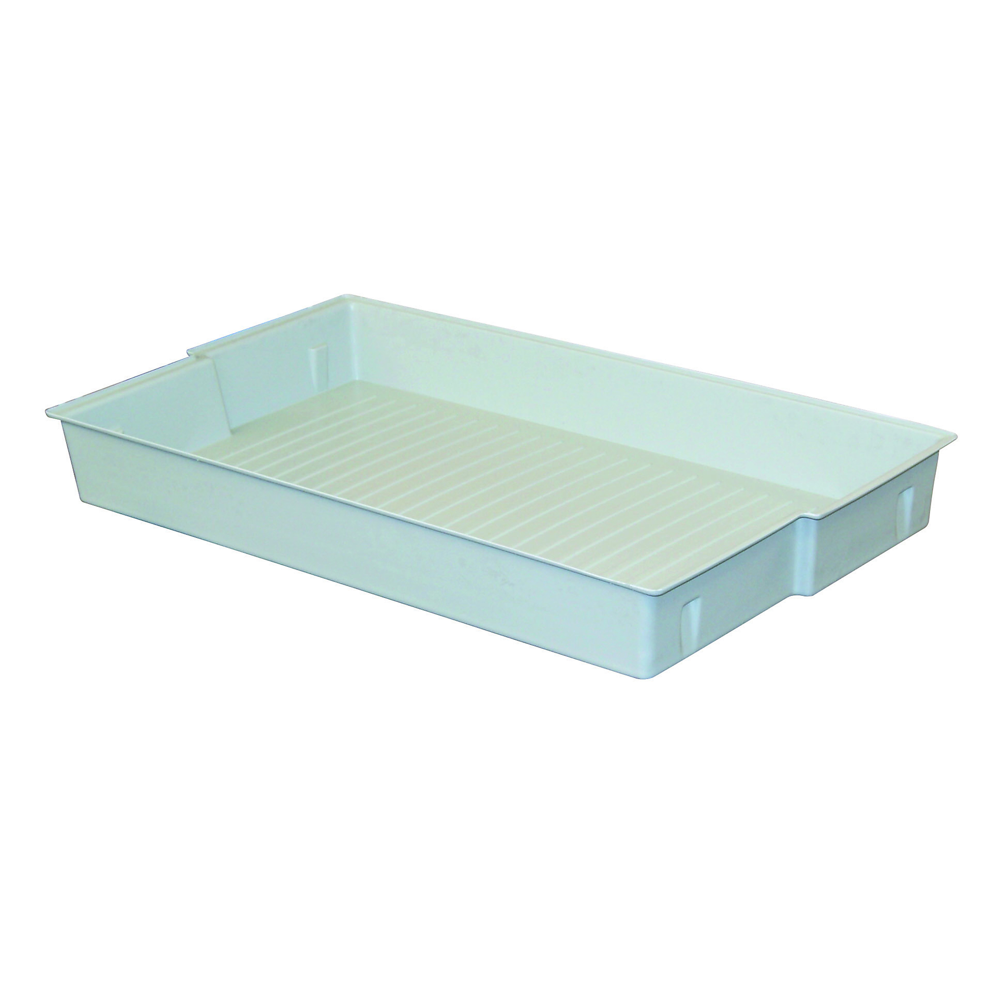 Justrite Polypropylene Tray for 30-Gallon Safety Cabinets — 29.13in. x 17.09in., Gray, Model# 22632